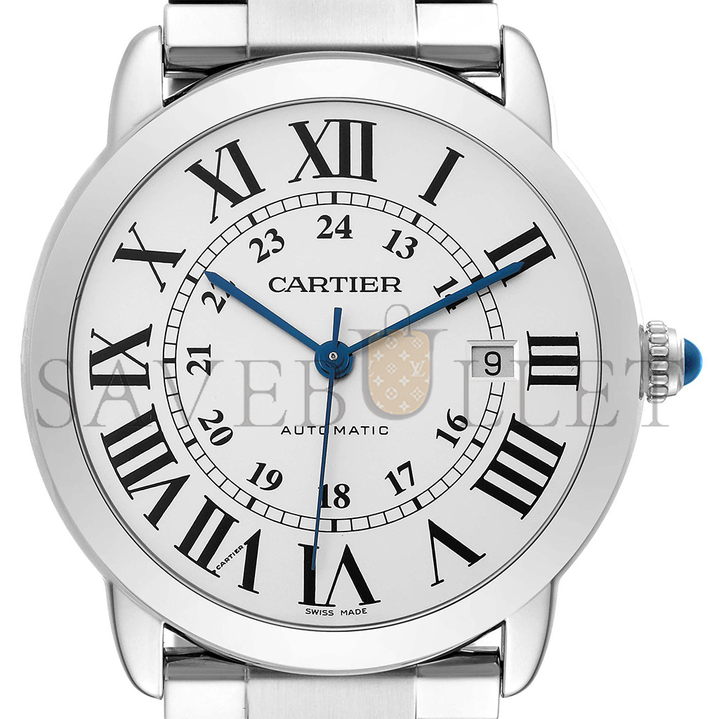 Ca*t*er ronde solo de Ca*t*er xl silver dial automatic steel watch w6701011